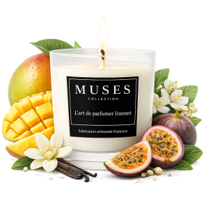 Bougie d'ambiance parfumée Velouté tropical fabriquée en france