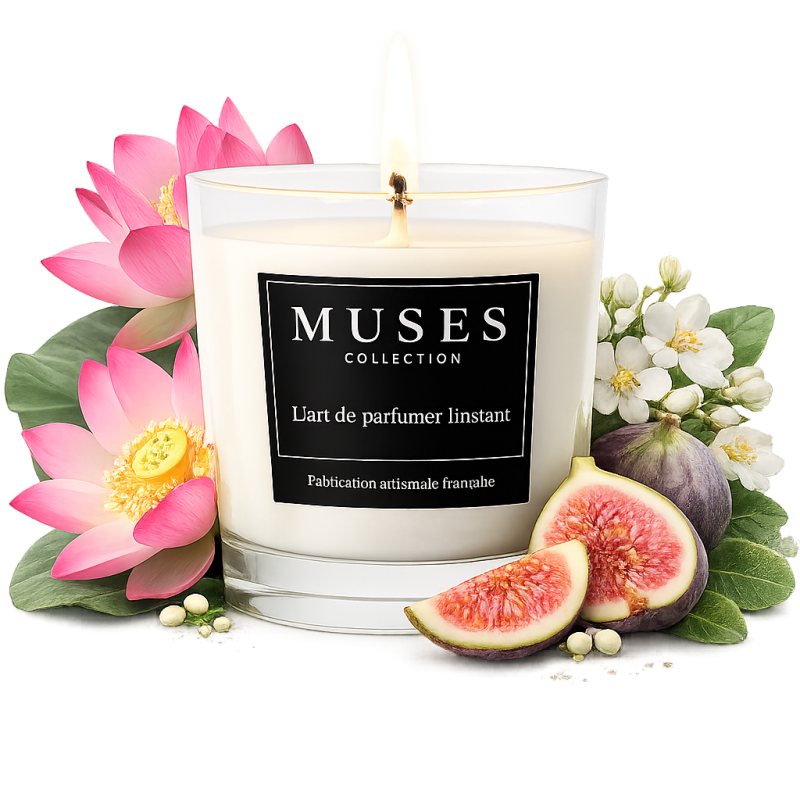 Bougie d'ambiance parfumée jardin d'orient fabriquée en france