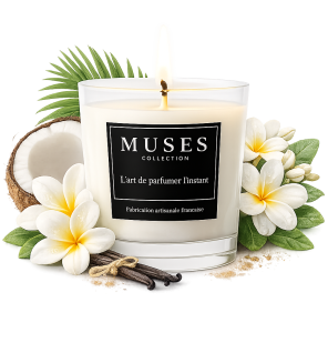 Bougie d'ambiance parfumée Soleil sauvage fabriquée en France