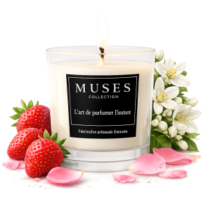 Bougie d'ambiance parfumée Fleur de sienne fabriquée en france