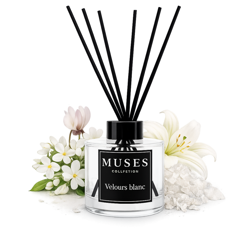 Diffuseur parfum ambiance Velours blanc fabriqué en France