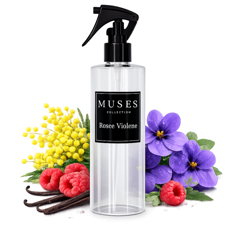 Spray parfum d'ambiance Rosée Violette fabriqué en France