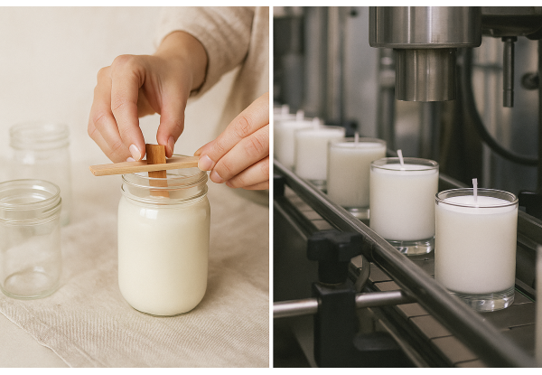 Bougie artisanale ou industrielle : quelles différences ?